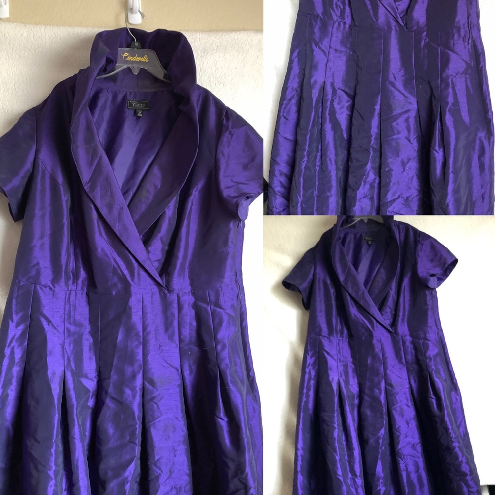 Vintage Purple A-line Dress